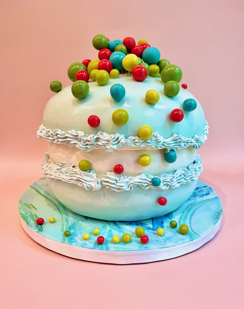 Macaron birthday cake