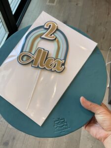 personalized cake topper