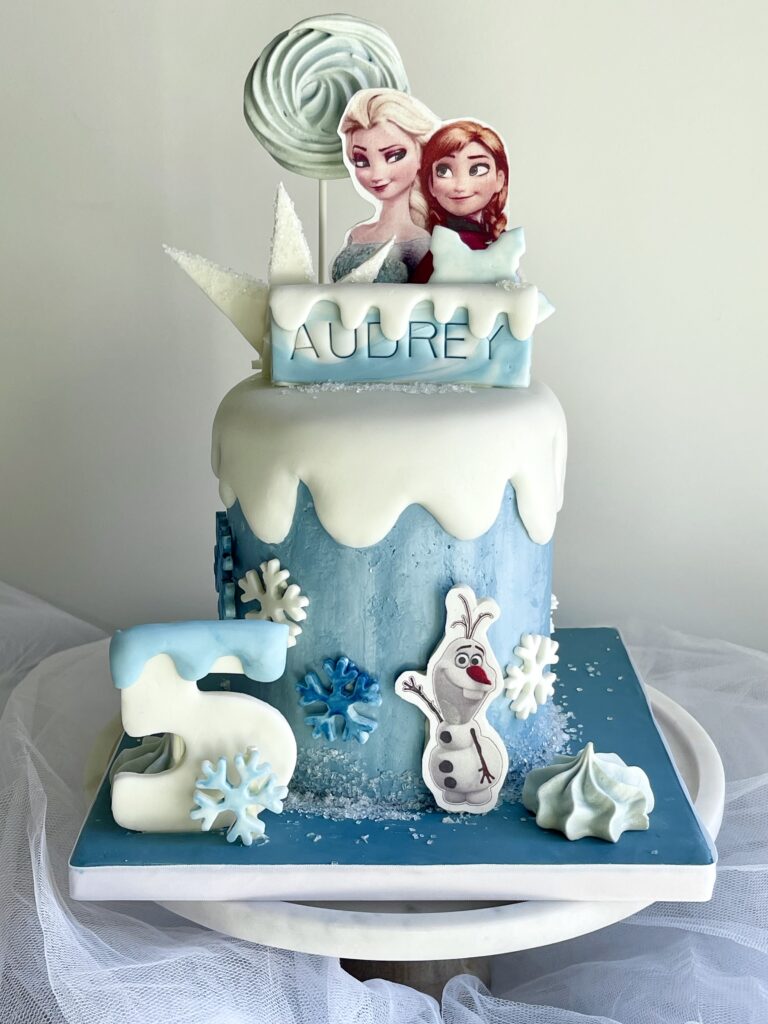 Disney Princess Frozen Theme Cake Girls birthday cake