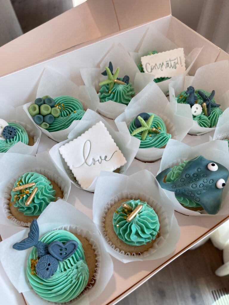 Ocean-Themed cupcakes