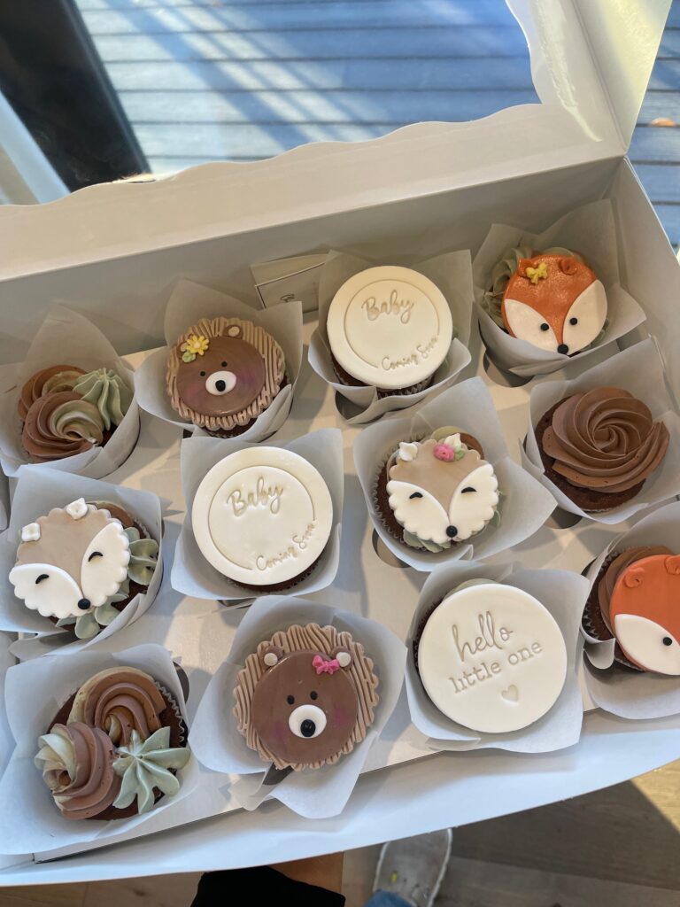 Woodland cupcakes